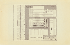 712867 Plattegrond van het bouwproject, gepubliceerd in de brochure 'Oog in Al Parkbouw Utrecht’, uitgegeven door ...